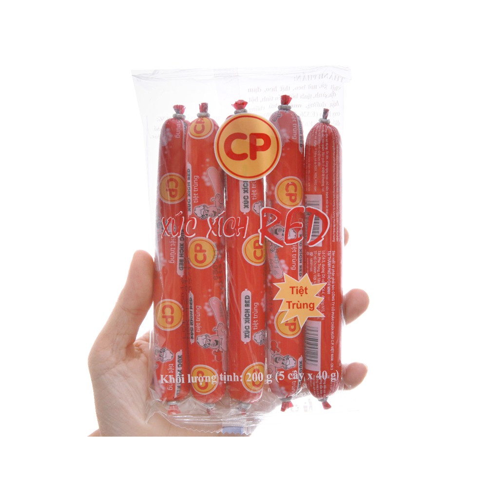 Thùng 20 Gói Xúc Xích Tiệt Trùng Red CP