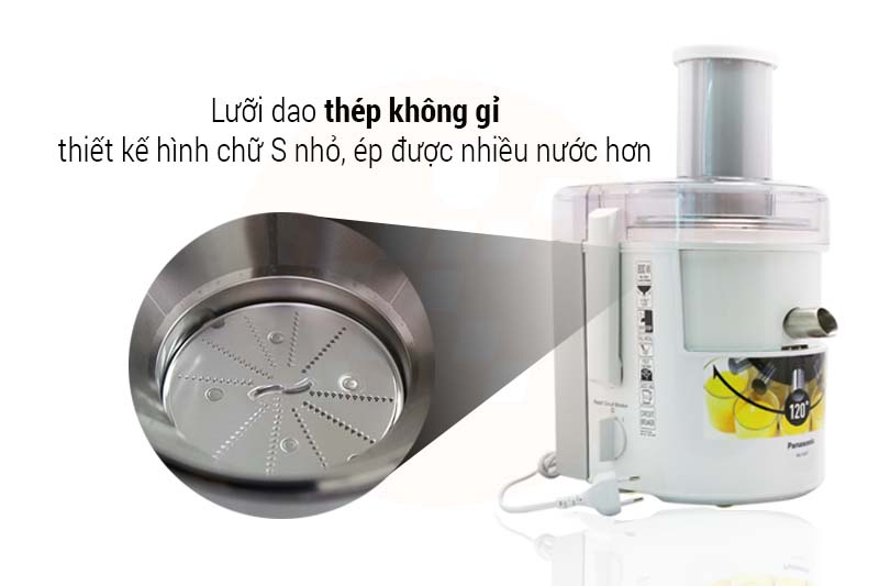 Máy ép trái cây Panasonic (Nhật Bản) MJ-SJ01WRA 800W (Mới 100%, bảo hành chính hãng 12 tháng)