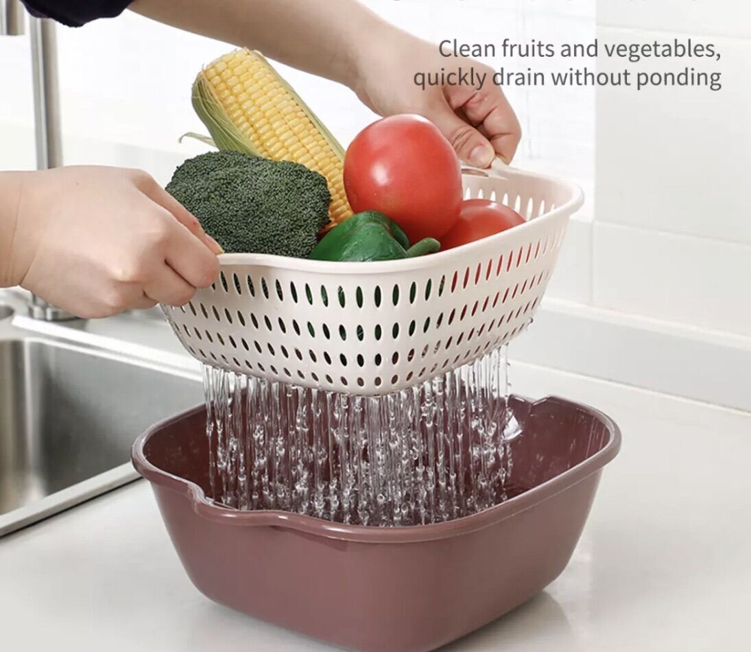 Set 6 món rổ kèm chậu bộ 3 rổ và 3 chậu