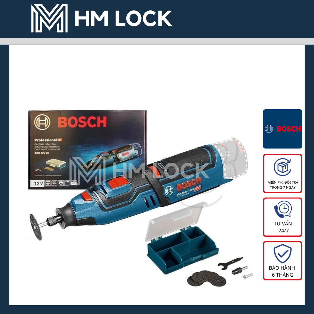 Máy cắt xoay đa năng dùng pin 12v bosch gro 12v-35 - hàng chính hãng - 06019c50k1