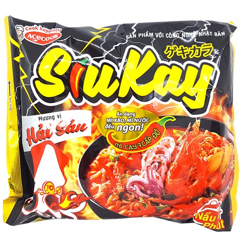 Mì SiuKay 7 Cấp Độ (Gói 128G) - Bò