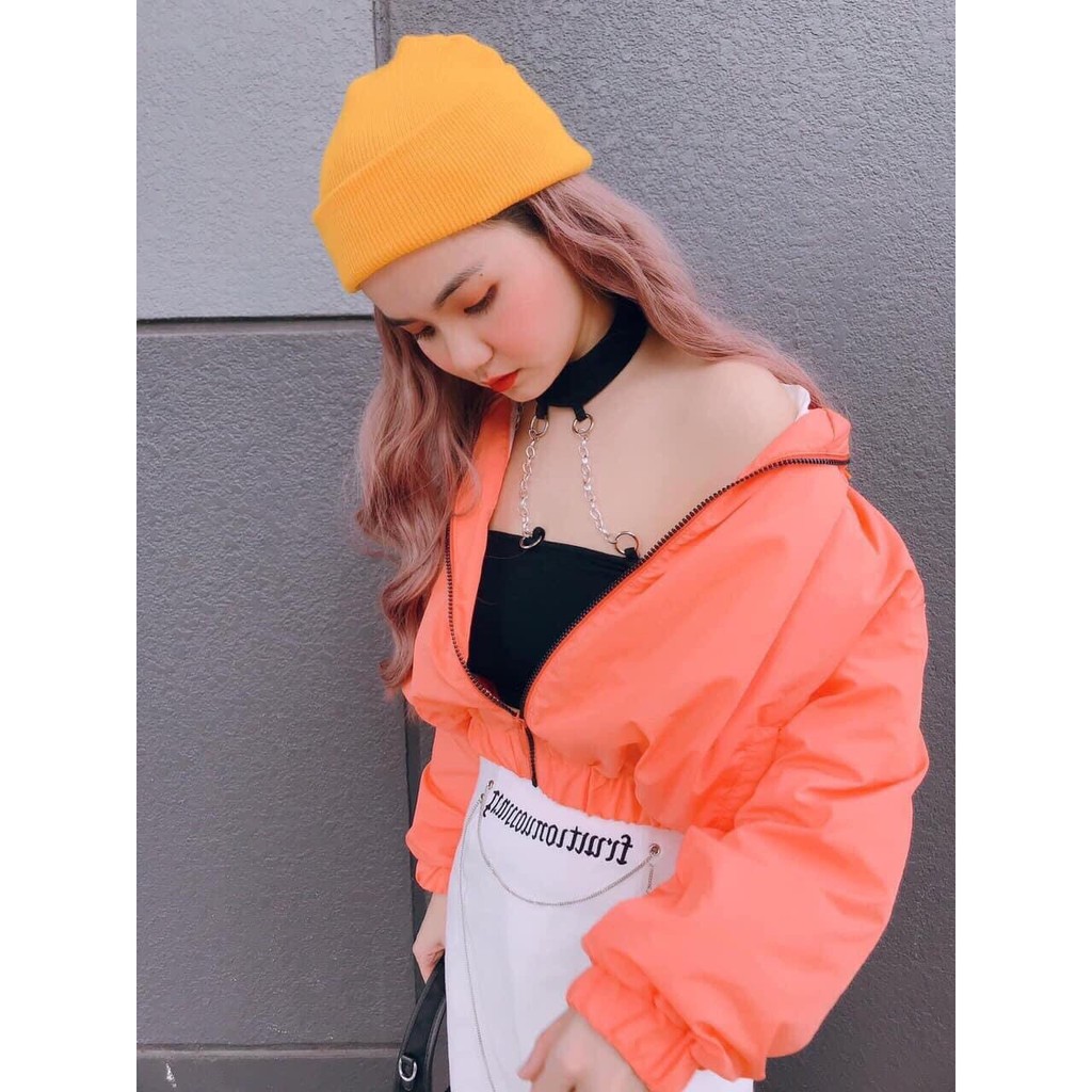 ÁO KHOÁC GIÓ CROPTOP LỬNG