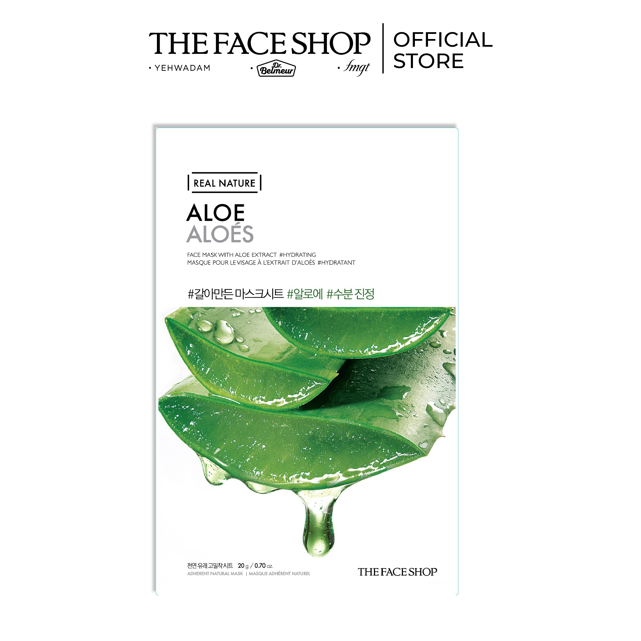 Mặt Nạ Giấy Cung Cấp Nước THEFACESHOP REAL NATURE ALOE FACE MASK