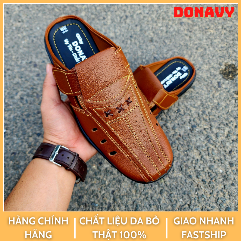 GIÀY LƯỜI NAM DA DONAVY THỜI TRANG, MAY QUAI VÀ ĐẾ CHẮC CHẮN D.GX