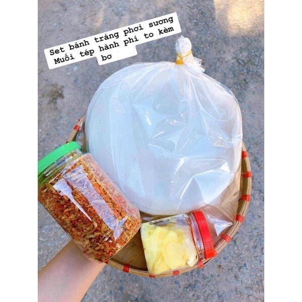 Bánh tráng phơi sương tép hành phi bơ 70k/ 1 set