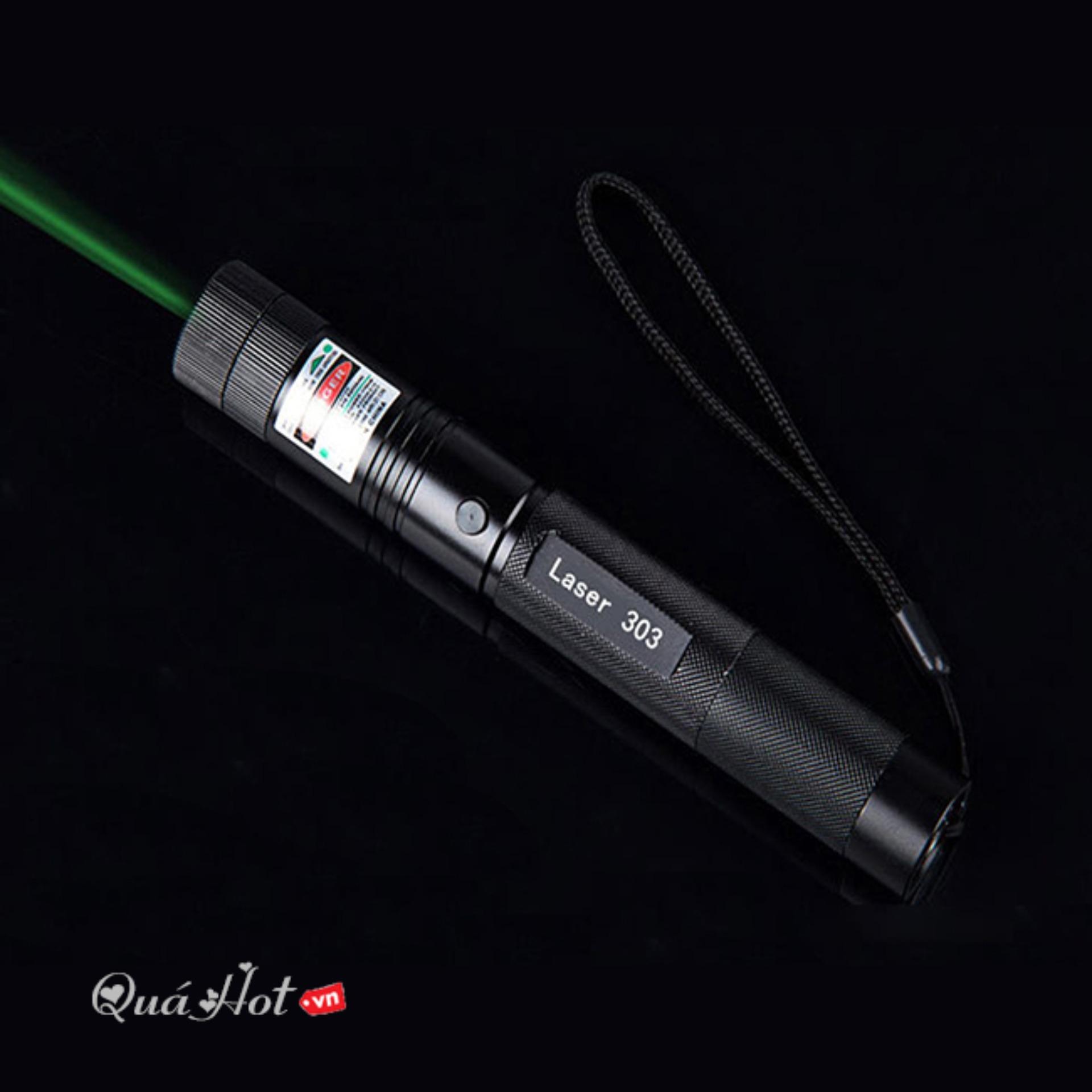 Den bin sieu sang - Đèn pin cực mạnh Laser 303 Mẫu 2017