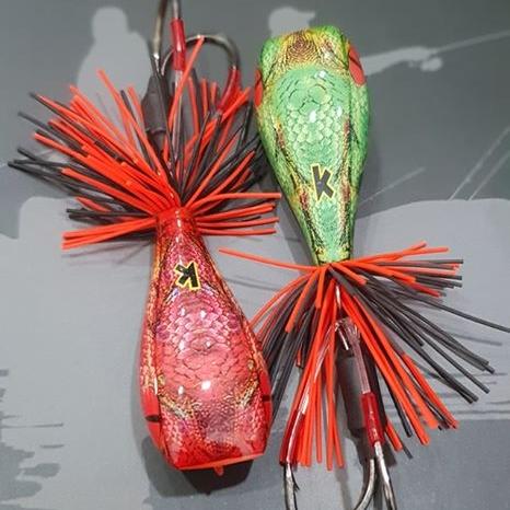 Mồi nhái câu lure cá lóc đầu rắn 4cm 10g