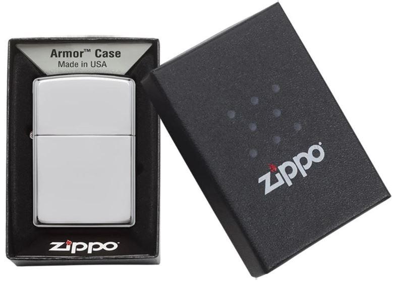 Hộp Quẹt Zippo Armor High Polished Chrome 167