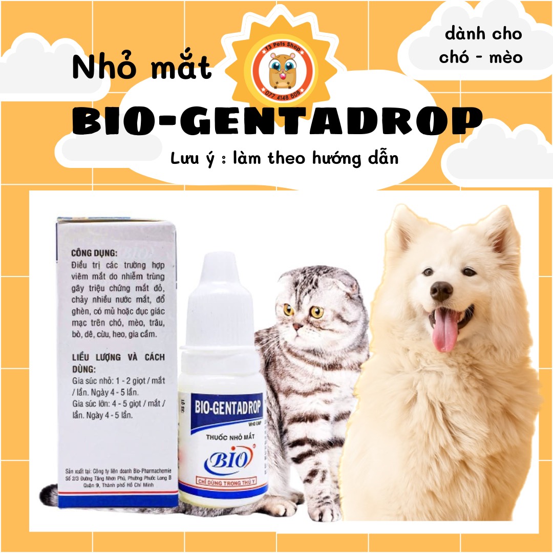 Chai nhỏ mắt Bio dành cho chó mèo