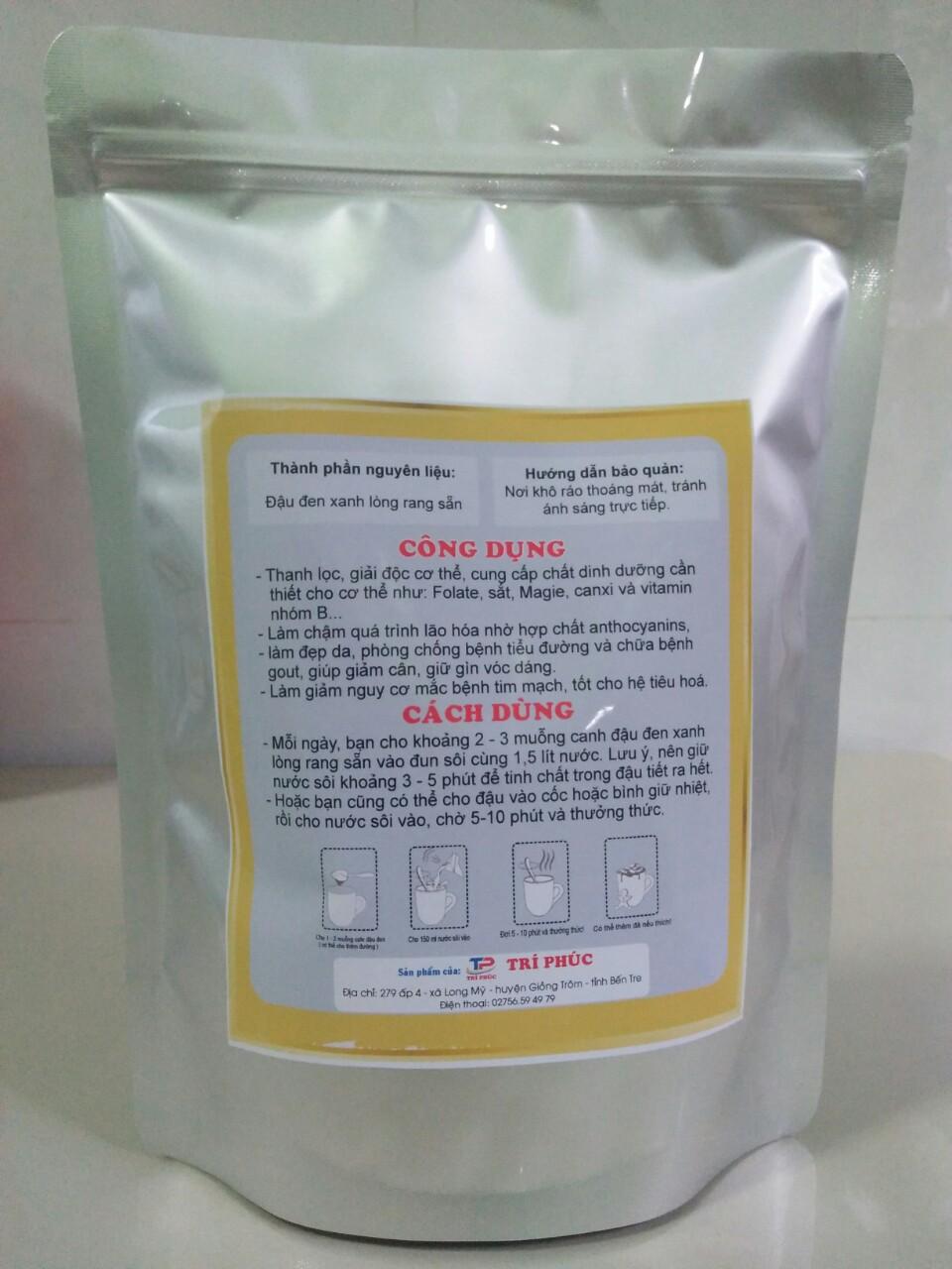 Trà đậu đen xanh lòng rang sẵn ( túi 01 kg)