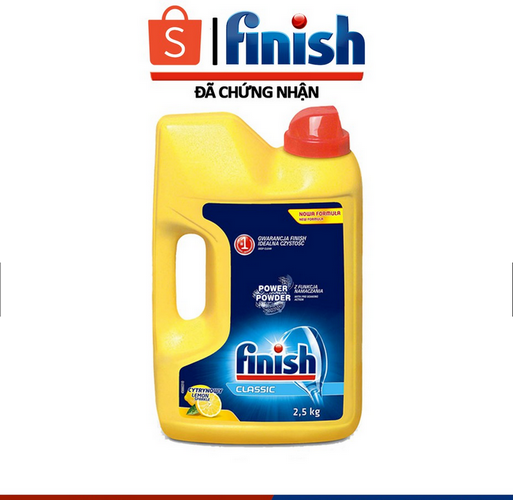 Bột rửa bát finish 2.5kg - 2,2KG dùng cho Máy rửa bát