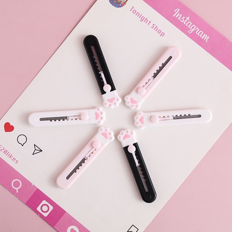 Dao Rọc Giấy Mini Hình Chân Mèo Đáng Yêu
