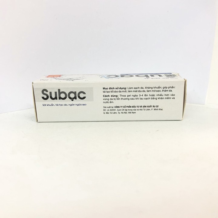 Gel Sát Khuẩn, Làm Sạch Da Su Bạc Tuyp 25gr