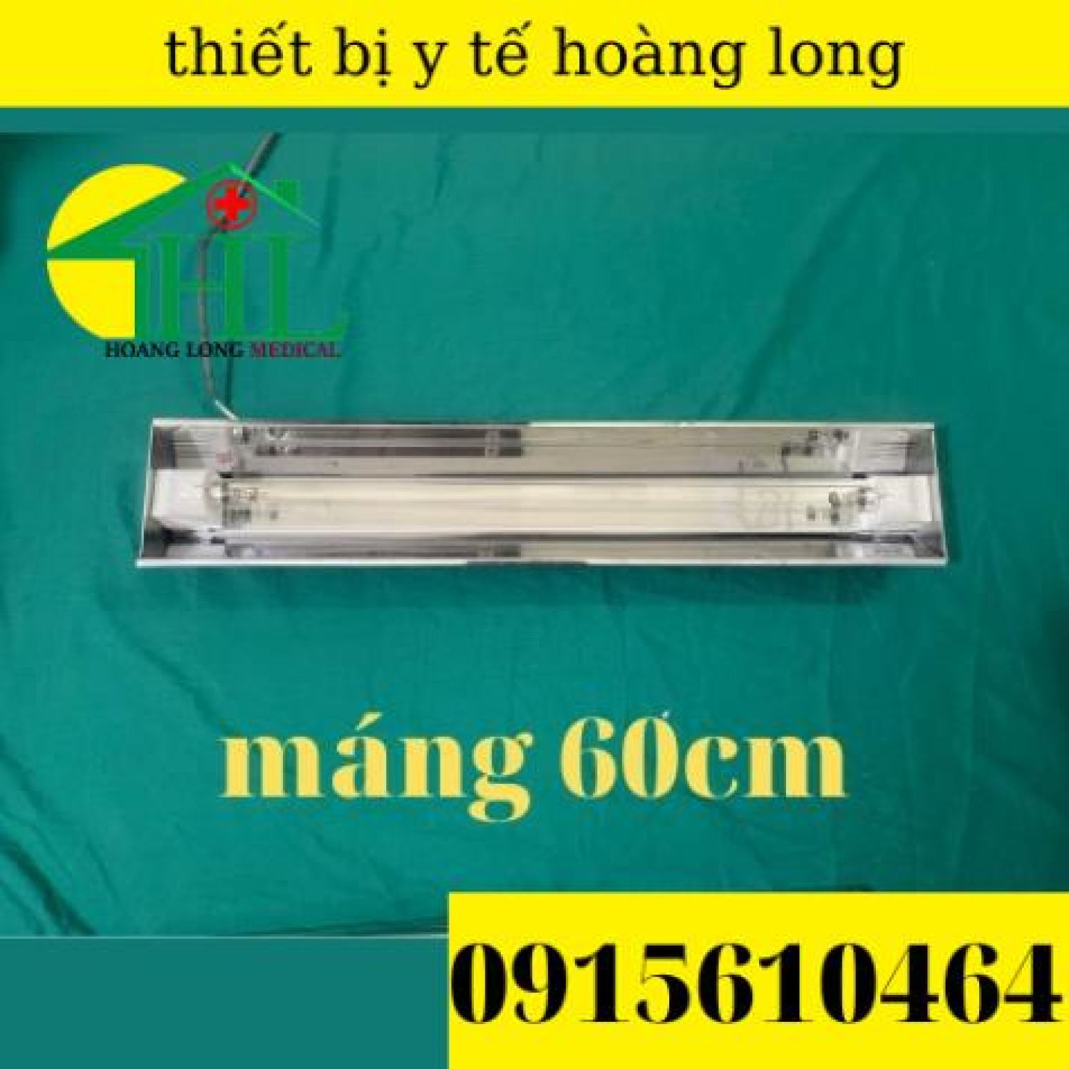 Máng đèn cực tím , đèn tia uv , đèn diệt khuẩn không khí 60cm