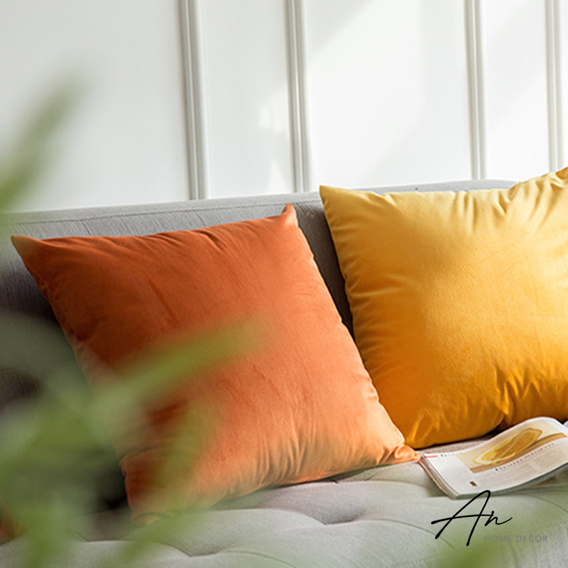 Vỏ bao gối tựa sofa vuông 45x45 (Chỉ gồm vỏ gối vuông không kèm ruột)