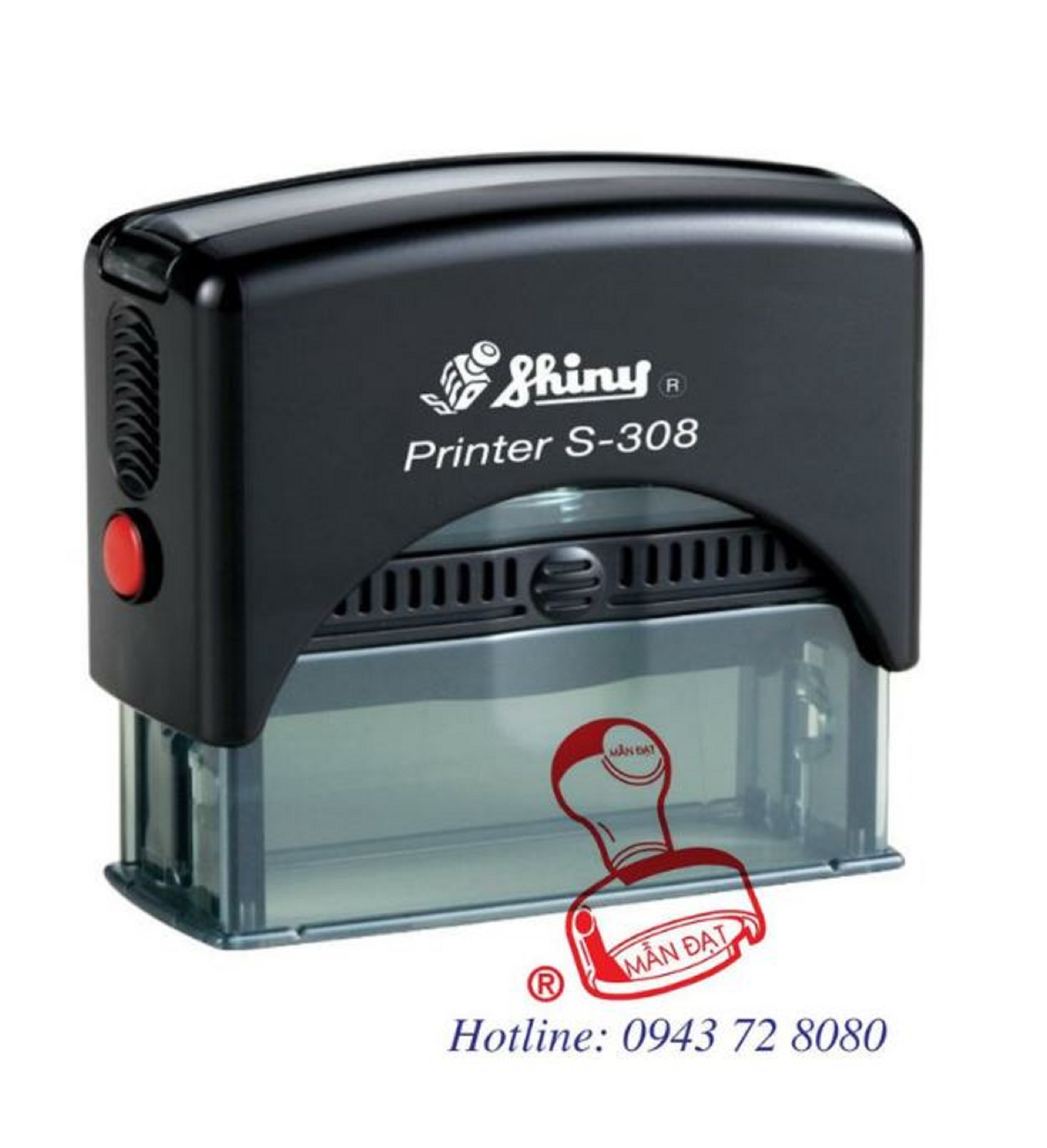 Khắc Con Dấu Tên + Chức Danh 1 Dòng Shiny S308