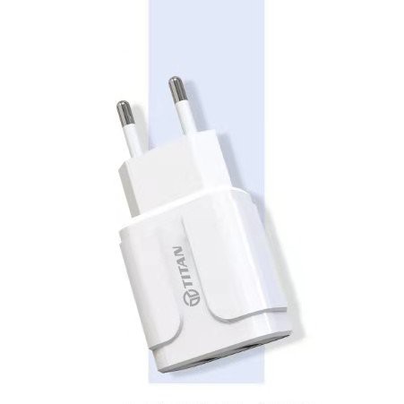 Bộ củ sạc 2 cổng 2A kèm cáp Micro TITAN SM12