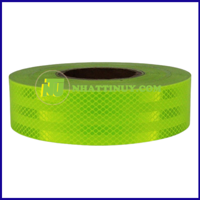 Băng keo phản quang màu xanh neon