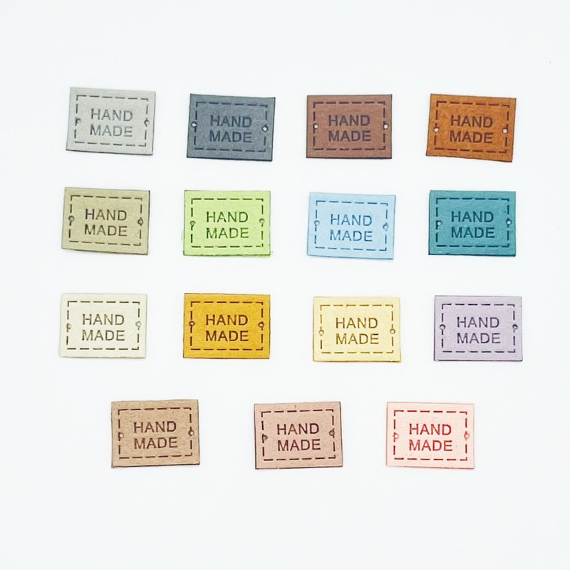 Tag quần áo tag da chữ nhật miếng da handmade 1.5cm*2cm