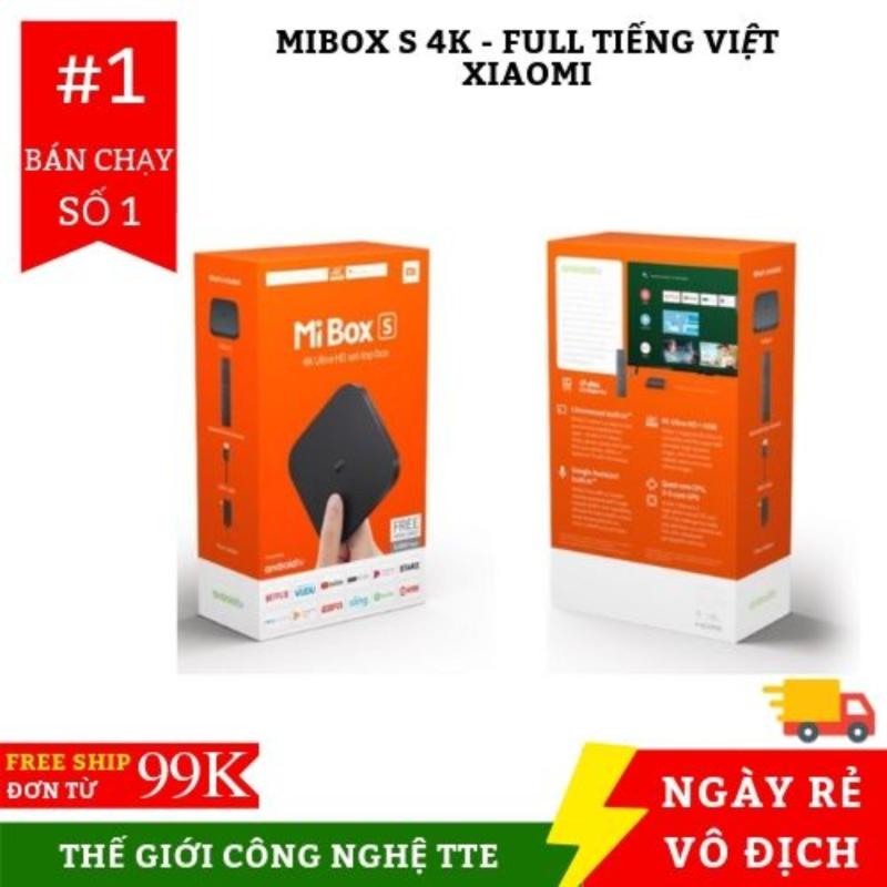 Bảng giá Android Tivi Box Xiaomi Mibox 4K Ultra HD set-top box Global Quốc Tế Tiếng Việt