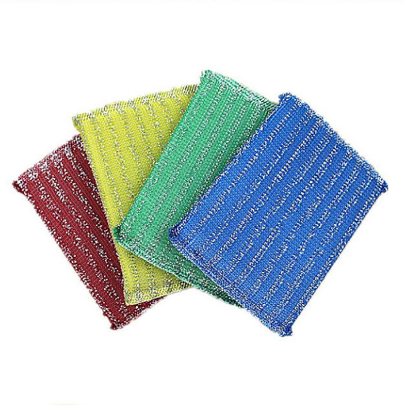 Bộ 4 Miếng Cọ Rửa Chén Bát, Cọ Xoong Nồi