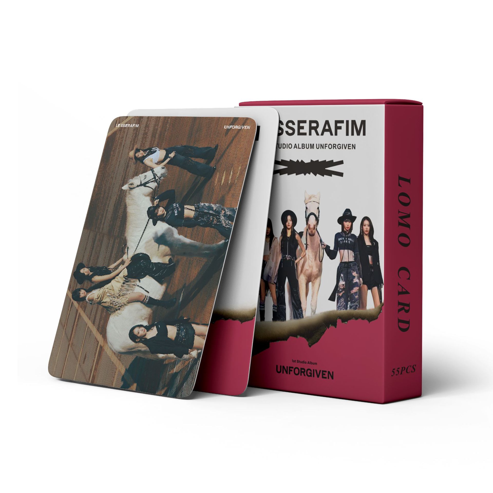 Set 55 lomo card LESSERAFIM-UNFORGIVEN 2023