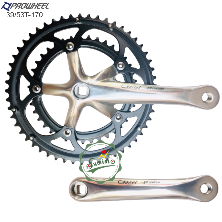 Giò dĩa PROWHEEL Chariot 39/53T-170mm cốt vuông