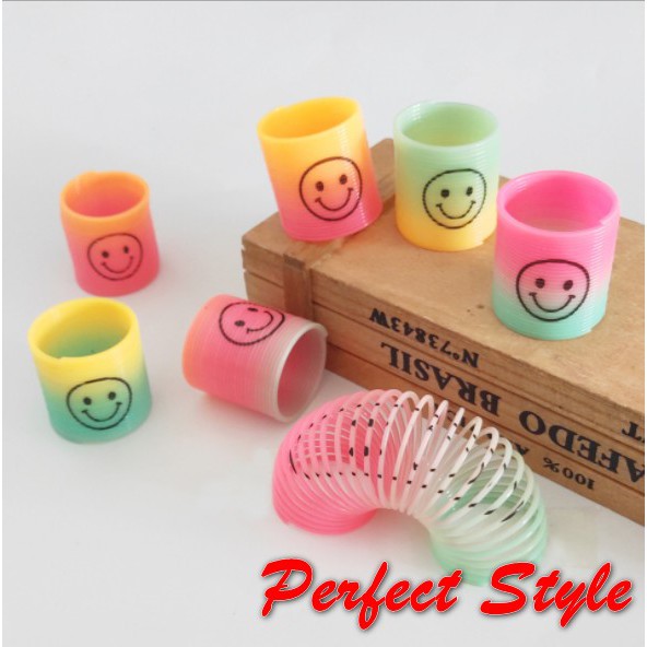 Lò xo mini magic rainbow- đồ chơi lò xo cho bé