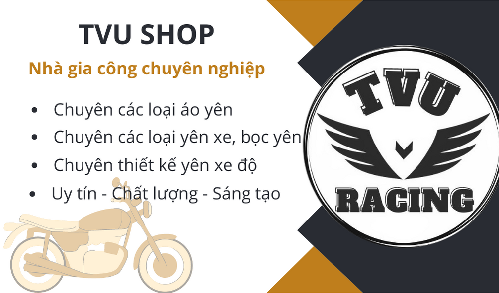Da yên xe Vespa Sprint viền trắng