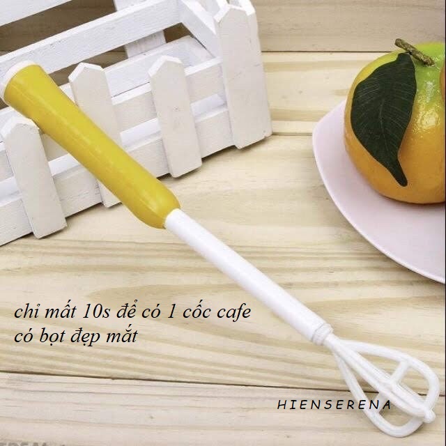 Cây đánh bọt cà phê nhựa (làm bọt, sục cà phê)