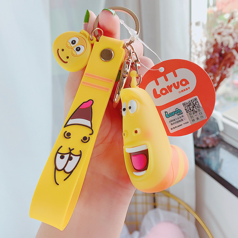 [HCM]Móc khóa sâu Larva cao cấp siêu xịn