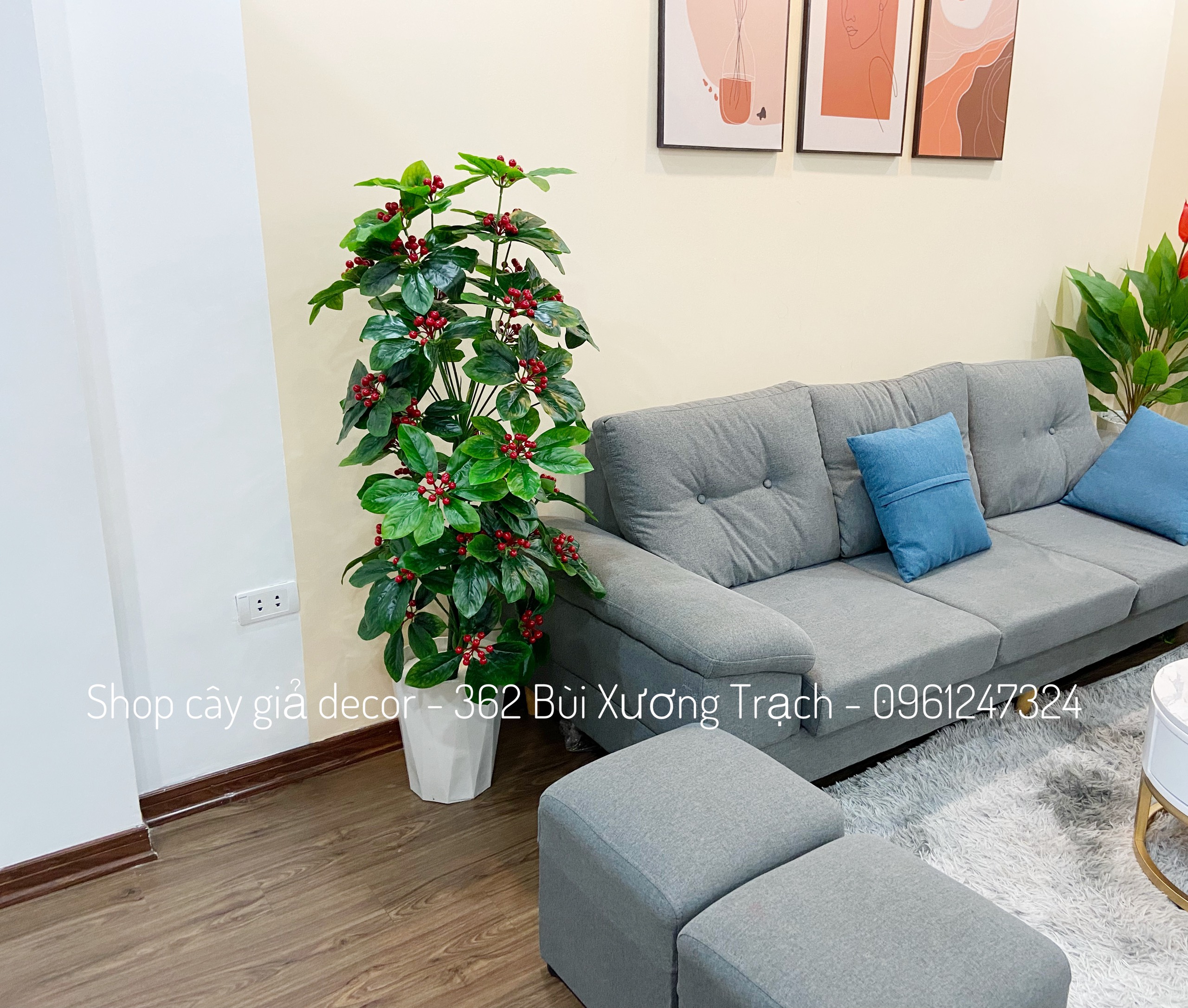 Cây kim ngân lượng m4 - cây giả decor