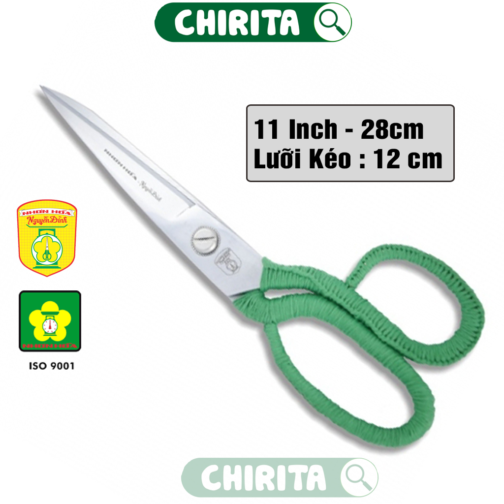 Kéo Cắt May Chuyên Nghiệp NHƠN HÒA NGUYỄN ĐÌNH / Kéo PHƯỚC THÀNH Khác Chọn Mẫu - Kéo Cắt Vải , Kéo Cắt Vải Thợ May Cao Cấp ( Giao Hàng Màu Ngẫu Nhiên ) CHIRITA