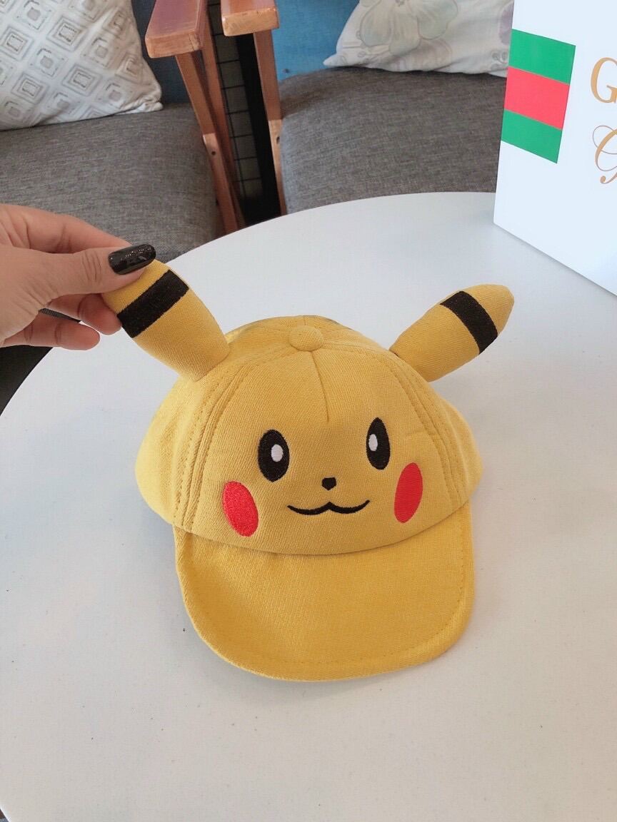 Nón Kết Nhung Nhí Pikachu Cho Bé Cute 6 tháng Đến 3t