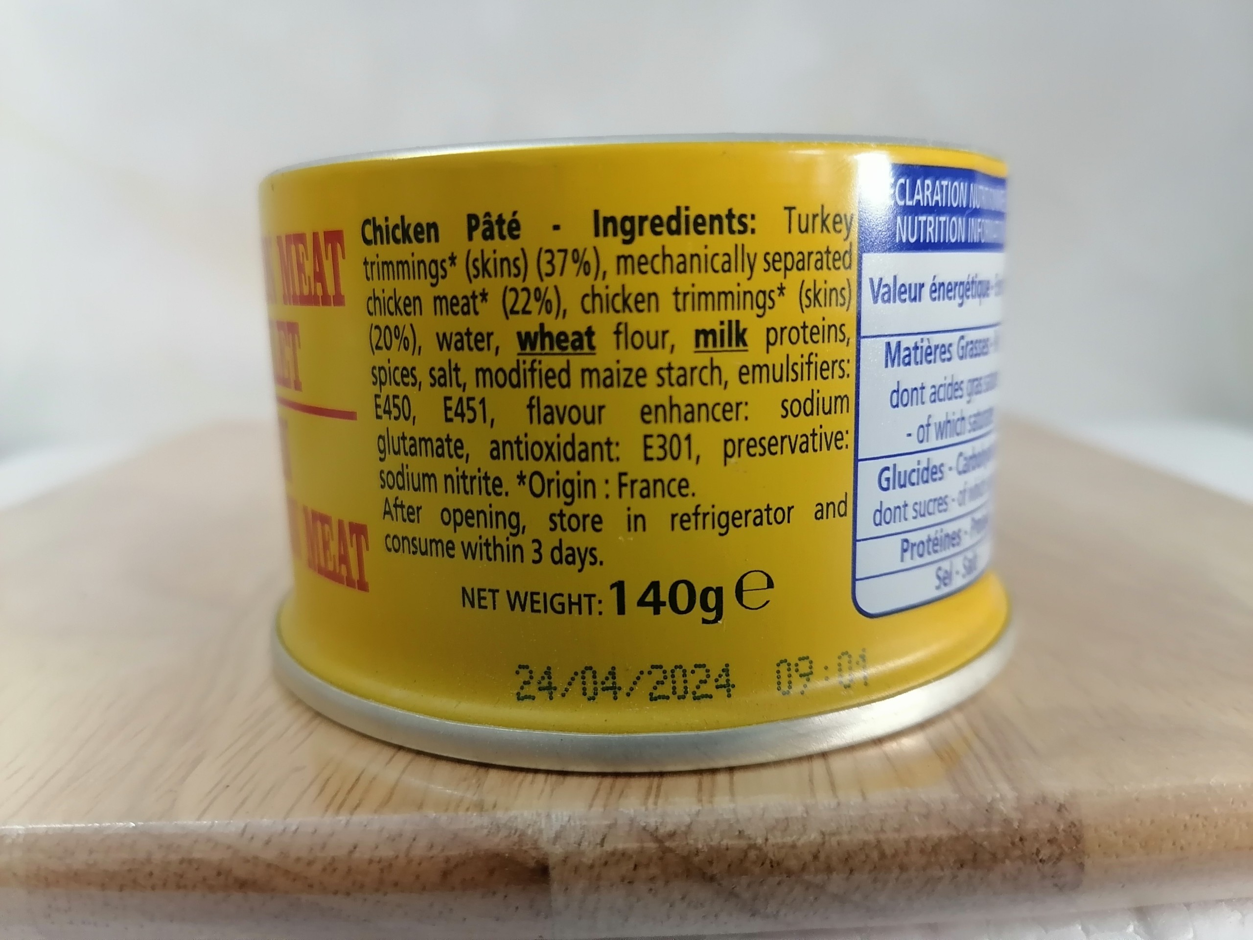 [Hộp VÀNG 140g] PA TÊ GÀ TÂY [France] HENAFF Chicken Luncheon Meat