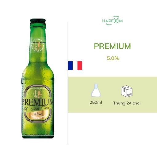 Bia chai Pháp Premium 250ml/thùng 24 chai