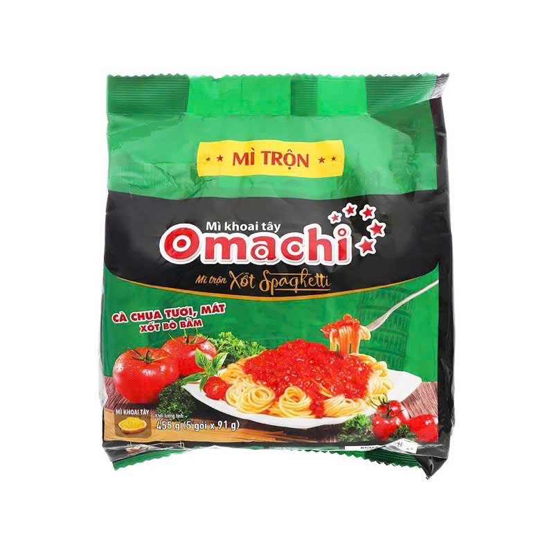 Lốc 5 gói mì omachi bò hầm / sườn / các vị hàng chuẩn