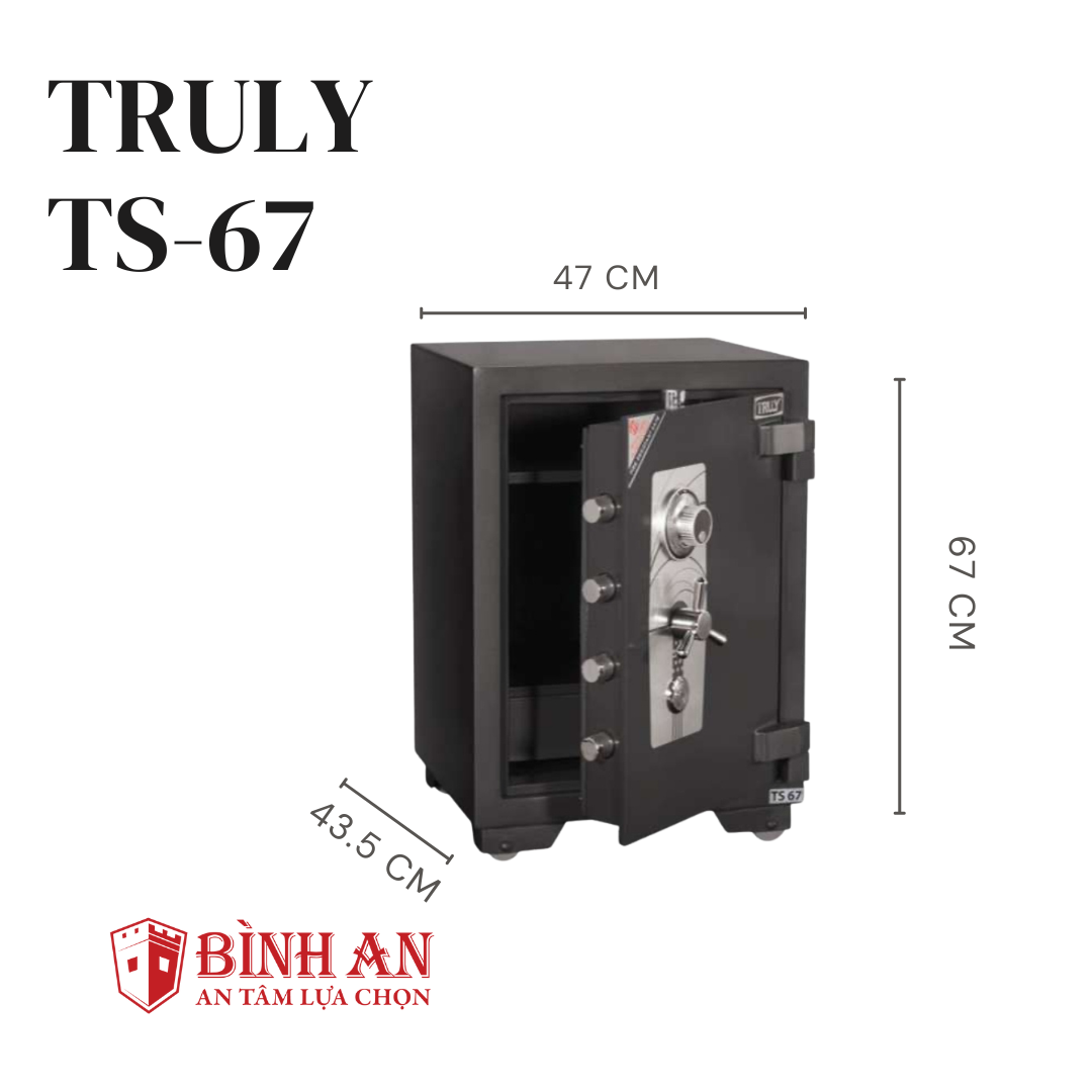 Két Sắt Truly TS-67 (151kg) Siêu Cường Lực Chống Đập