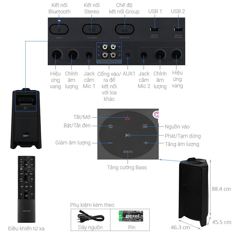 Loa Tháp Samsung MX-T70/XV MX-T70