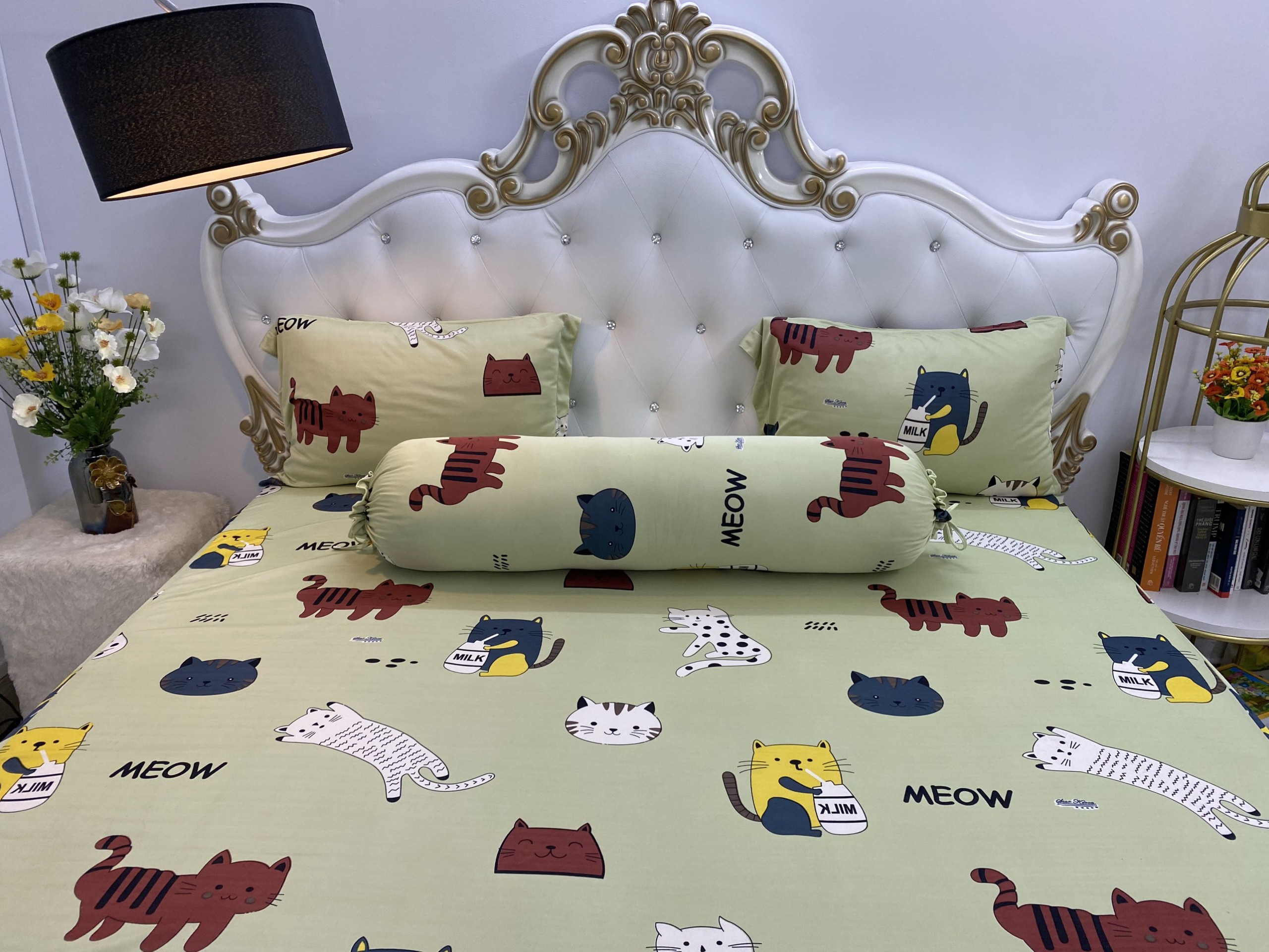 [HCM] drap gối , Bộ Drap gối Thun Lụa cao cấp {4 món } đặc biệt < áo ôm may dây kéo.#gagoi. giao chuẩn mẫu.