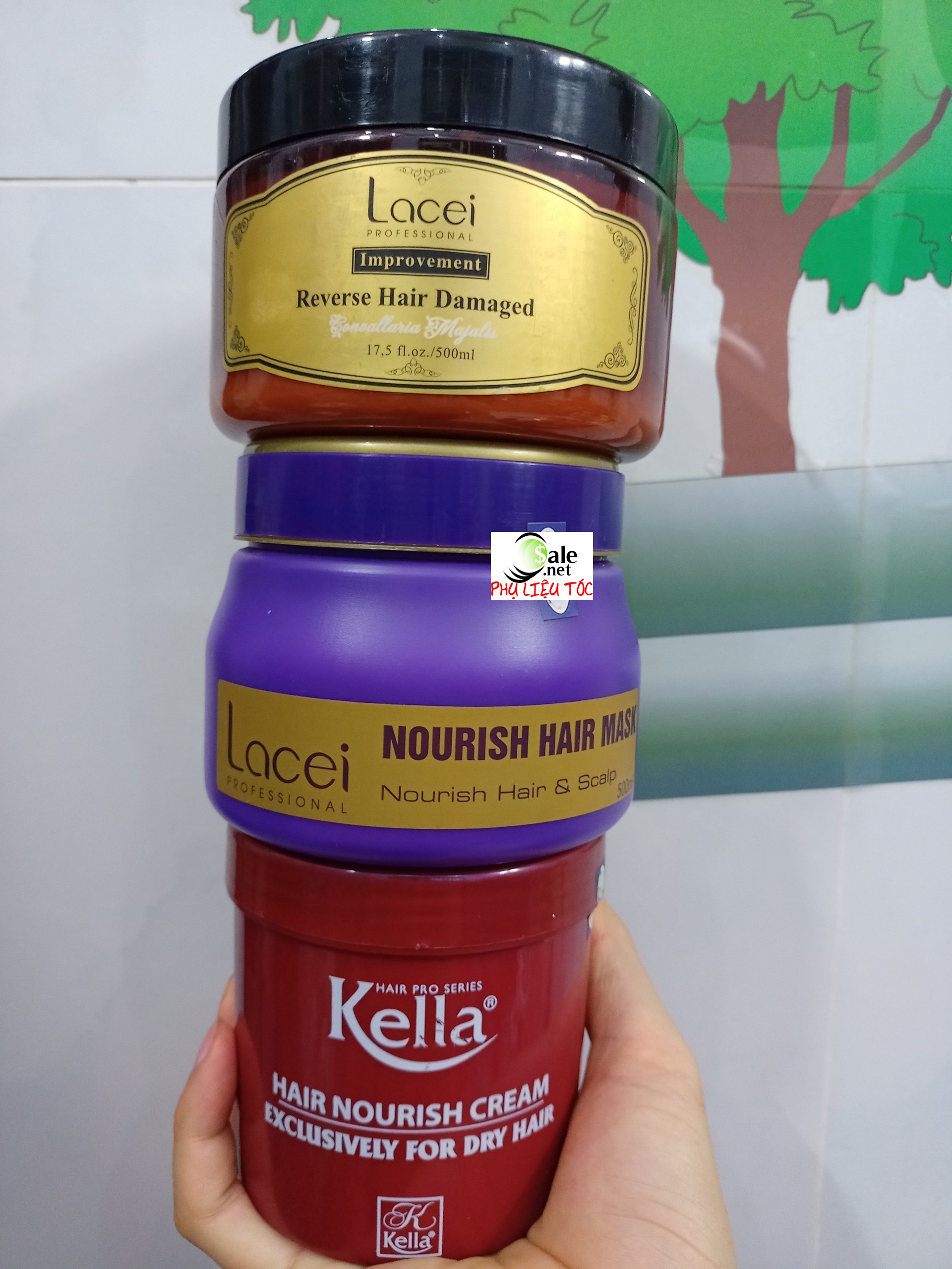 500ml Dầu hấp phục hồi tóc tóc Kella - Lacei