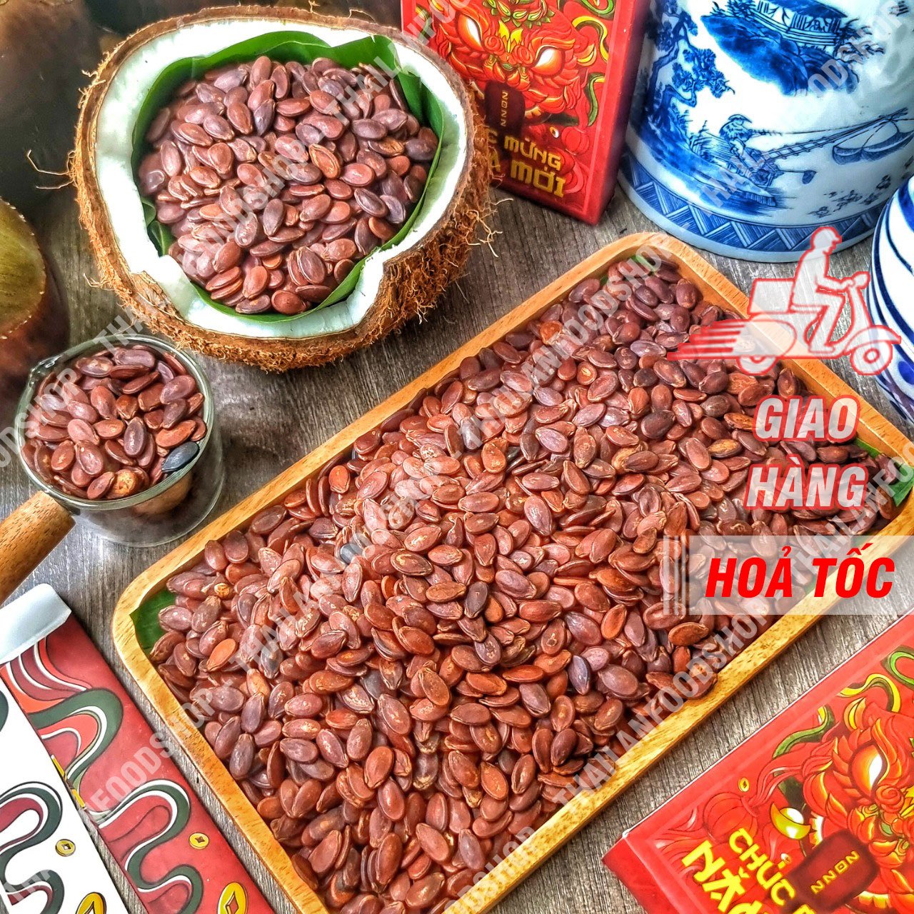 Hạt Dưa Rang Tay Không Phẩm Màu Túi 1kg