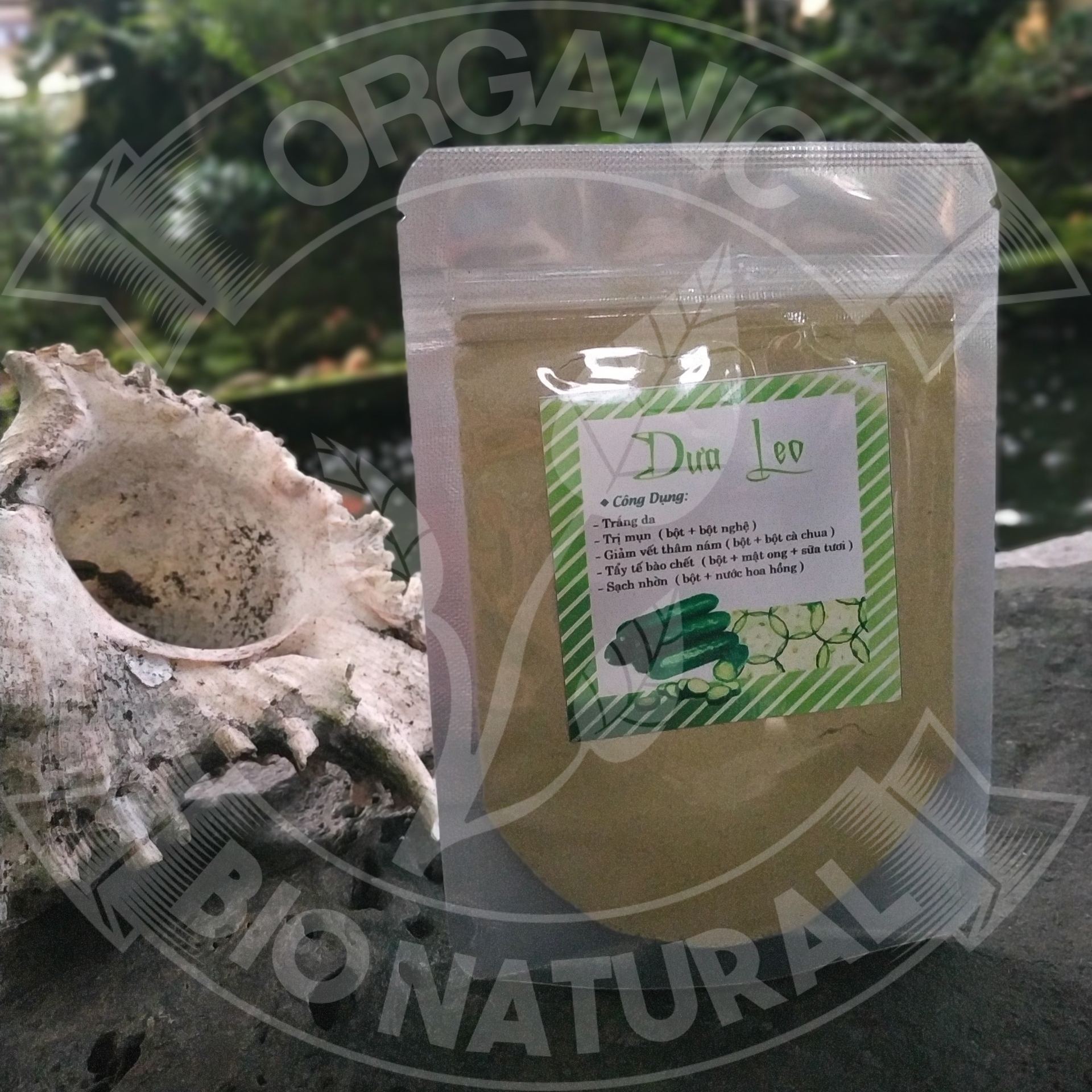 [BIONATURALVN] Bột mặt nạ Dưa Leo HANDMADE 50gr