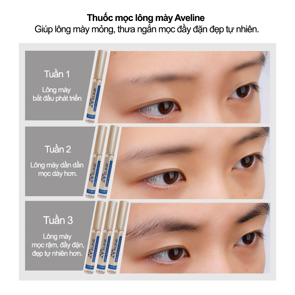 Sản phẩm mọc lông mày Aveline Mỹ