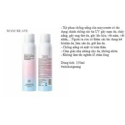 XỊT CHỐNG NẮNG M'AYCREATE