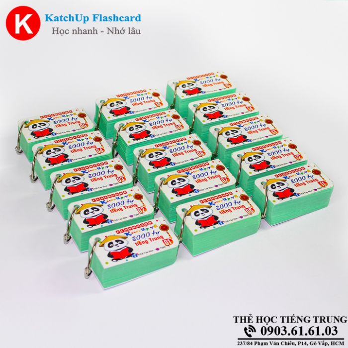 Bộ Flashcard 3000 Từ Vựng Tiếng Trung A (1500 từ)