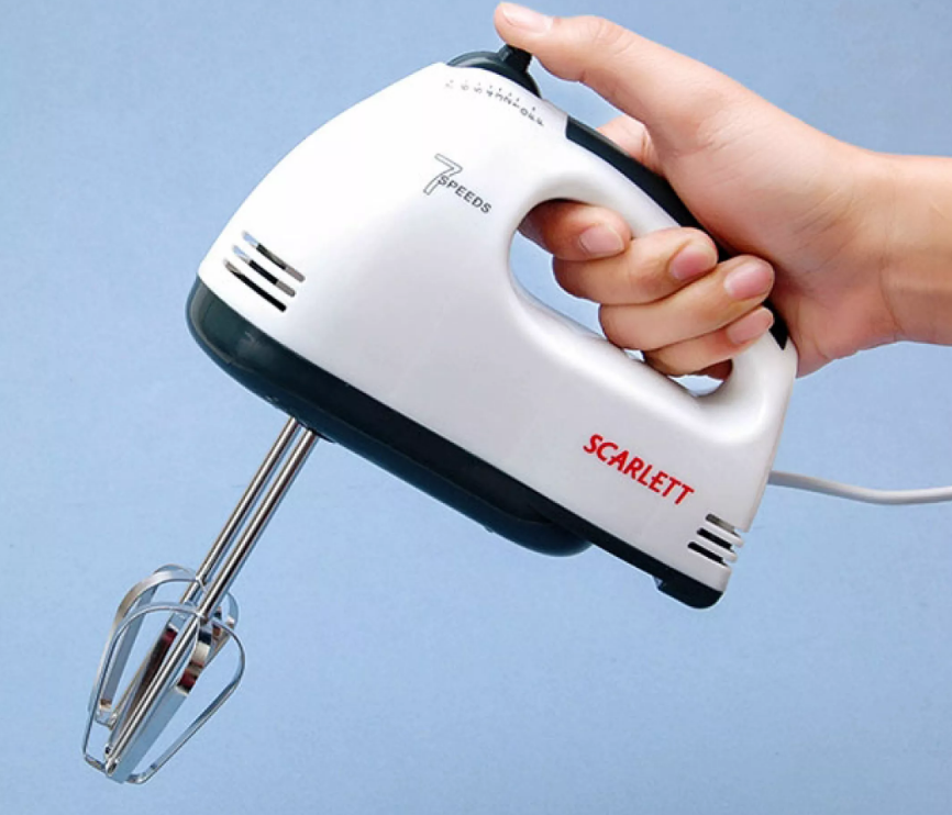 2c360-Máy Đánh Trứng Cầm Tay 7 Tốc Độ SCARLETT