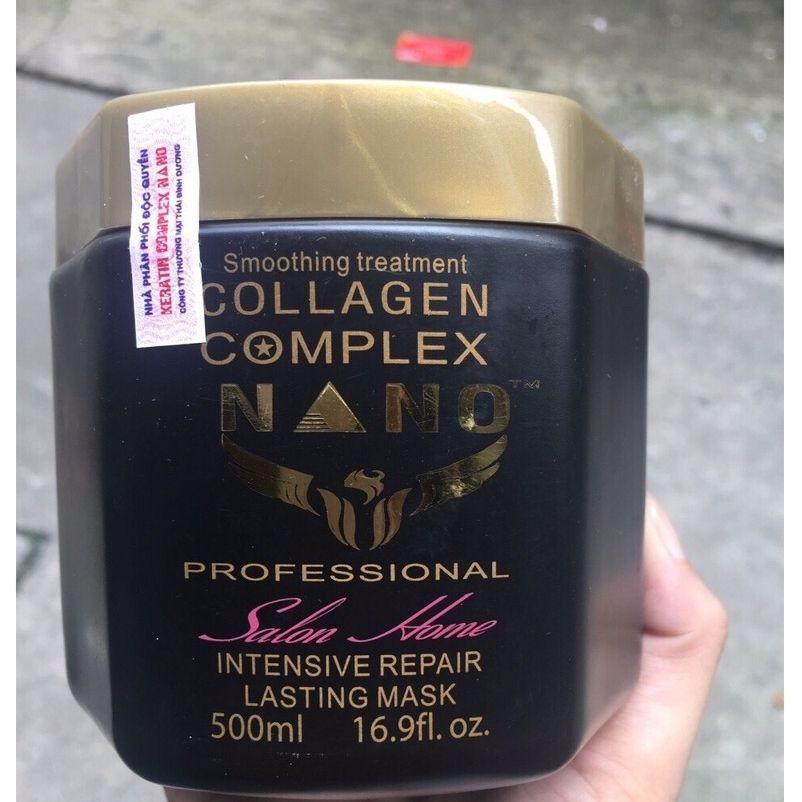 Kem hấp dầu collagen phục hồi tóc hư tổn nặng nano complex 500ml