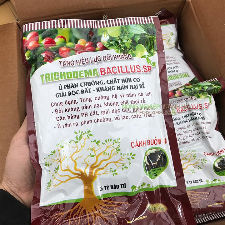 Chất ủ phân chuồng Trichodema Bacillus - Gói 1kg