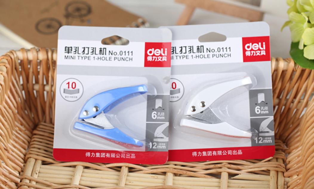 Dụng cụ đục lỗ - Kìm đục lỗ giấy sổ còng Deli